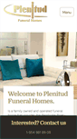 Mobile Screenshot of plenitudfuneralhomes.com