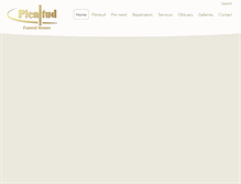 Tablet Screenshot of plenitudfuneralhomes.com